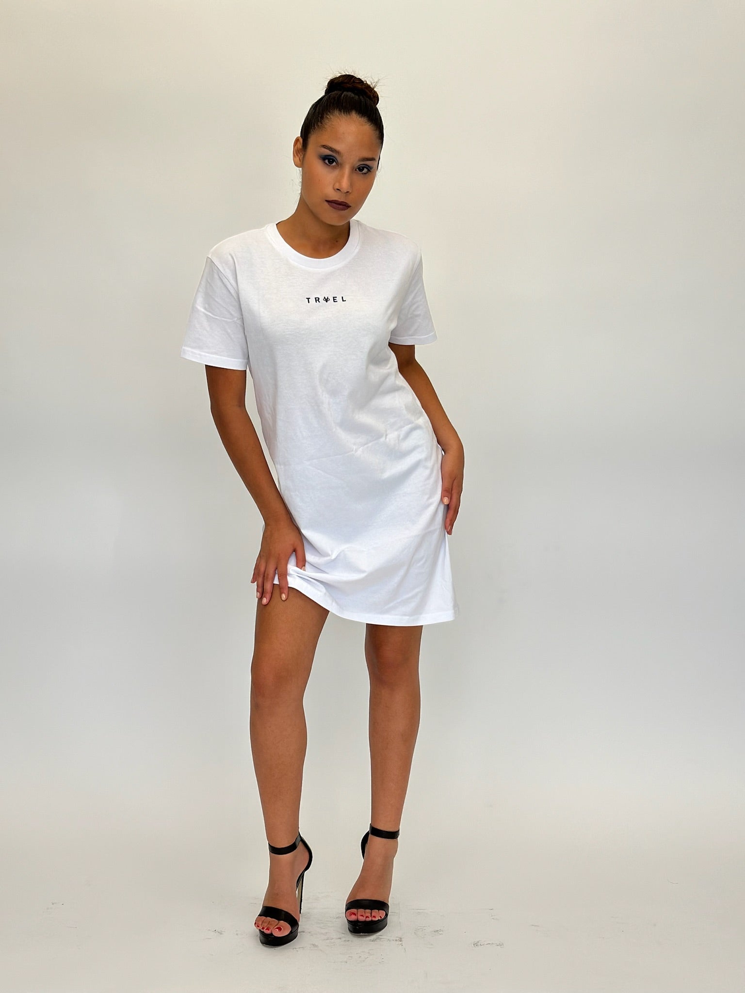 T-SHIRT DRESS - WHITE