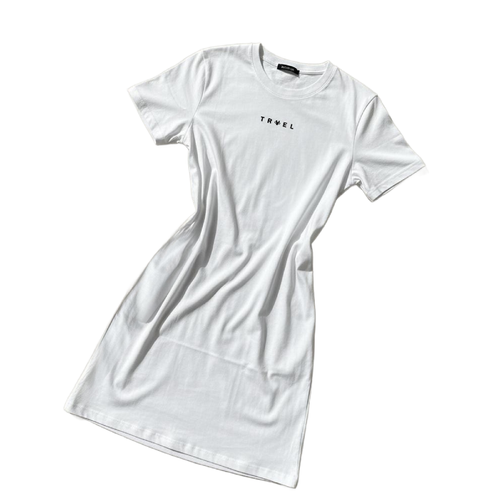 T-SHIRT DRESS - WHITE