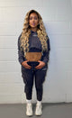 Cropped Co-ord Tracksuit - Slate Grey