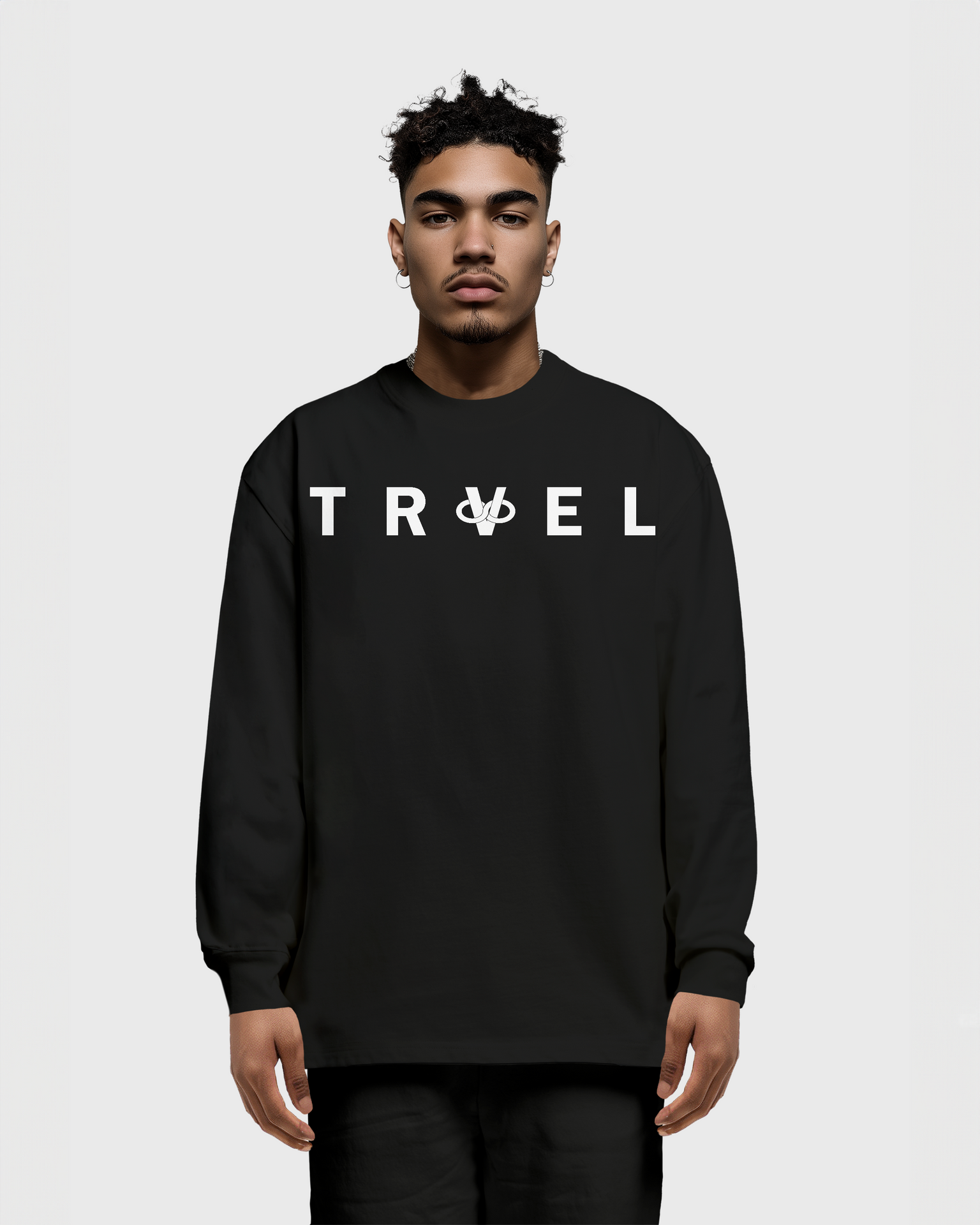 TRAVEL LONG SLEEVE TEE - BLACK