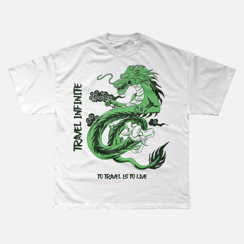 Stormscale Dragon Wanderer Tee | Eastern Cloud Dragon Travel Tee