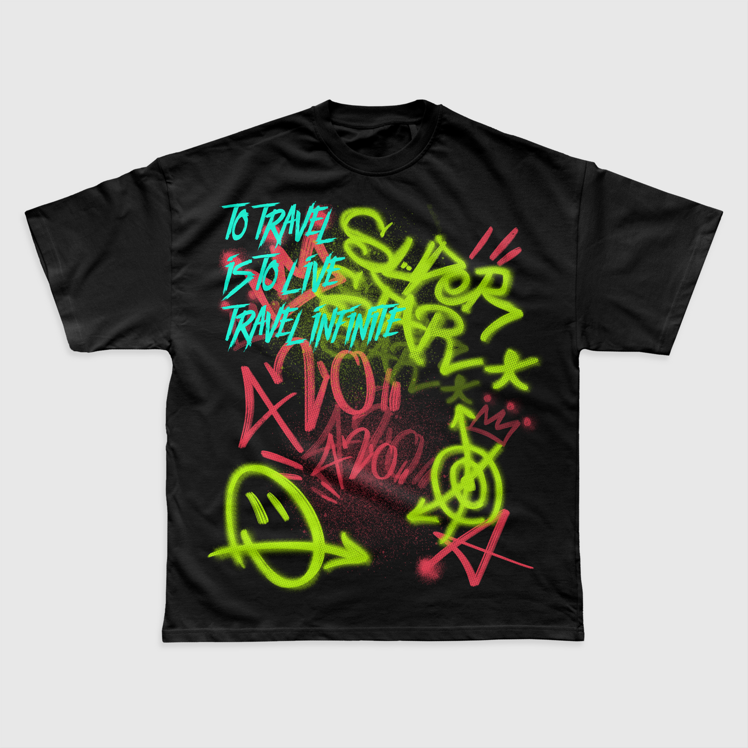 GRAFFITI TEE - BLACK